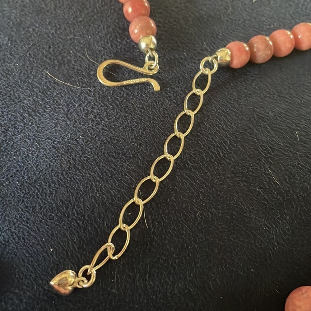 Rose Rhodonite Graduated Bead Necklace by Jay King - Picture 12 of 13